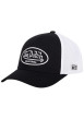 Thumbnail Casquette noire unie avec le logo de la marque en relief à l'avant