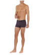Thumbnail Lot de 2 Boxers classique en coton marine imprimé à coupe fermée - Image 4