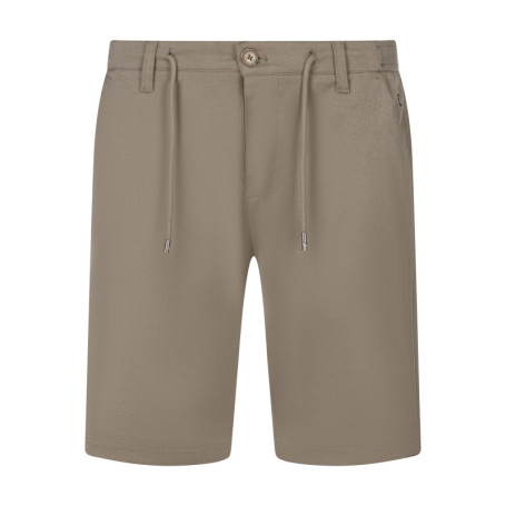 Short Jogging marron uni avec une coupe droite...