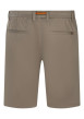 Thumbnail Short Jogging marron uni avec une coupe droite et des passants - Image 2