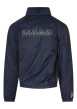 Thumbnail Veste marine unie avec une coupe droite un col montant et des manches longues - Image 2