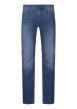 Thumbnail Jean stone uni avec une coupe ajustée et un patch d'authenticité