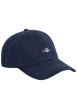 Thumbnail Casquette en coton marine unie avec le nom de la marque brodé à l'avant