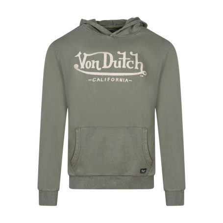 Sweat manches longues kaki uni avec une coupe...