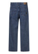 Thumbnail Jean en coton indigo uni avec une coupe droite et un patch de la marque - Image 2