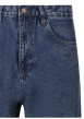Thumbnail Jean en coton indigo uni avec une coupe droite et un patch de la marque - Image 3