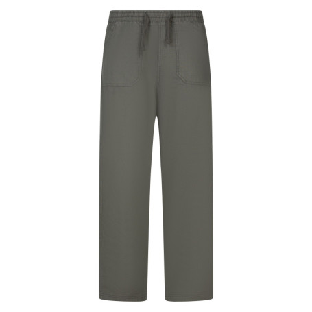 Pantalon jogging kaki uni avec une coupe droite...
