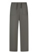 Thumbnail Pantalon jogging kaki uni avec une coupe droite et une taille élastiquée