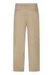 Thumbnail Pantalon chino en coton de couleur beige uni avec une coupe droite - Image 2