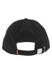 Thumbnail Casquette en coton noire unie avec une fermeture strapback à l'arrière - Image 2