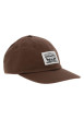 Thumbnail Casquette en coton marron unie avec un patch d'authenticité sur le devant - Image 3