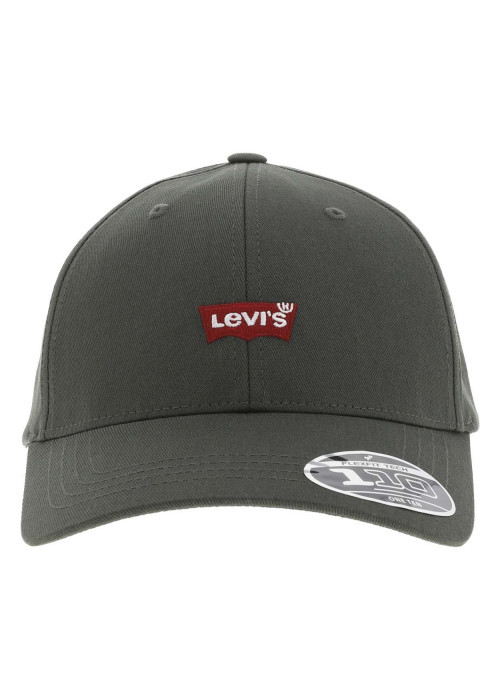 Casquette en coton kaki unie avec un autocollant et nom iconique