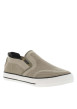 Thumbnail Sneakers kakis en maille à semelle plate blanche et à fermeture slip-on - Image 3
