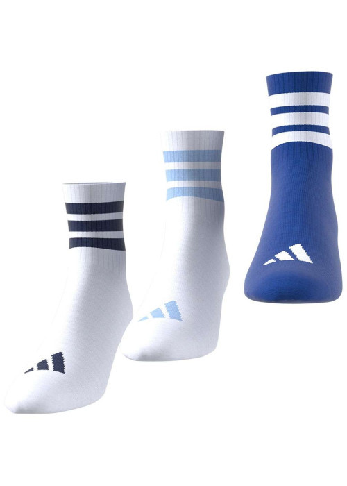 Lot de 3 paires de chaussettes hautes multicolores à rayures