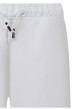 Thumbnail Short en coton mélangé blanc uni avec une coupe droite et une taille élastiquée - Image 3