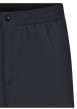 Thumbnail Short chino noir uni avec une coupe droite et une taille élastiquée - Image 3