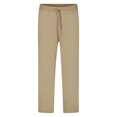 Chino en coton beige uni avec une coupe droite...