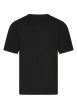 Thumbnail T-shirt en coton noir imprimé avec une coupe droite à col rond - Image 2