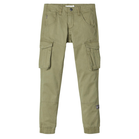 Pantalon cargo kaki avec une coupe droite et...