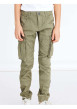 Thumbnail Pantalon cargo kaki avec une coupe droite et passants de ceinture - Image 3