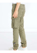 Thumbnail Pantalon cargo kaki avec une coupe droite et passants de ceinture - Image 4