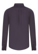 Thumbnail Chemise en coton bordeaux unie avec une coupe droite et un col français - Image 2