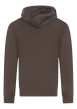 Thumbnail Sweat à capuche en coton marron uni avec une coupe droite et une poche - Image 2