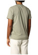 Thumbnail T-shirt en coton kaki imprimé avec une coupe droite et un col rond - Image 2