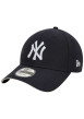 Thumbnail Casquette strapback bleue marine unie avec le logo blanc en relief