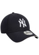 Thumbnail Casquette strapback bleue marine unie avec le logo blanc en relief - Image 3