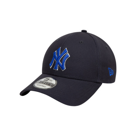 Casquette strapback en coton bleue marine unie...