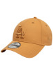 Thumbnail Casquette strapback en coton orange unie avec des lettres ton sur ton en relief