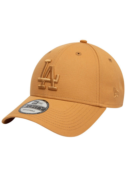 Casquette strapback en coton orange unie avec des lettres ton sur ton en relief