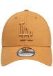 Thumbnail Casquette strapback en coton orange unie avec des lettres ton sur ton en relief - Image 2