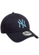 Thumbnail Casquette strapback en coton bleue marine unie avec des lettres en relief - Image 3
