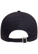 Thumbnail Casquette strapback en coton bleue marine unie avec des lettres en relief - Image 4