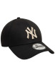 Thumbnail Casquette strapback en coton noire unie avec des lettres en relief à l'avant - Image 3