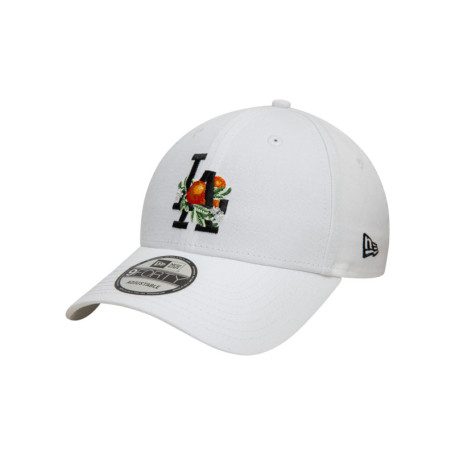Casquette strapback en coton blanche avec une...