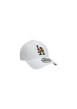 Thumbnail Casquette strapback en coton blanche avec une broderie à l'avant et à l'arrière - Image 3