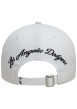Thumbnail Casquette strapback en coton blanche avec une broderie à l'avant et à l'arrière - Image 4