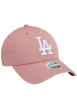 Thumbnail Casquette strapback en coton rose unie avec des lettres en relief à l'avant - Image 3
