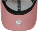 Thumbnail Casquette strapback en coton rose unie avec des lettres en relief à l'avant - Image 5