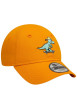 Thumbnail Casquette strapback en coton orange unie avec un dinosaure brodé à l'avant - Image 3