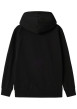 Thumbnail Sweat à capuche en coton mélangé noir imprimé à l'avant avec une coupe droite - Image 2