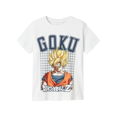 T-shirt en coton blanc imprimé à l'avant avec...
