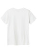 Thumbnail T-shirt en coton blanc imprimé à l'avant avec une coupe droite et un col rond - Image 2