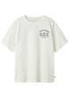 Thumbnail T-shirt en coton biologique blanc à imprimé dessin, coupe droite et col rond