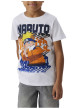 Thumbnail T-shirt en coton blanc imprimé personnage à l'avant avec une coupe droite - Image 3