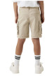 Thumbnail Short cargo en coton beige uni avec une coupe regular fit et une taille basse - Image 5