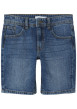 Thumbnail Short denim 5 poches en coton bleu indigo uni avec une coupe regular fit